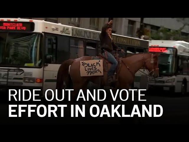 Ride Out and Vote: Dropping Ballots Off Via Horseback in Oakland