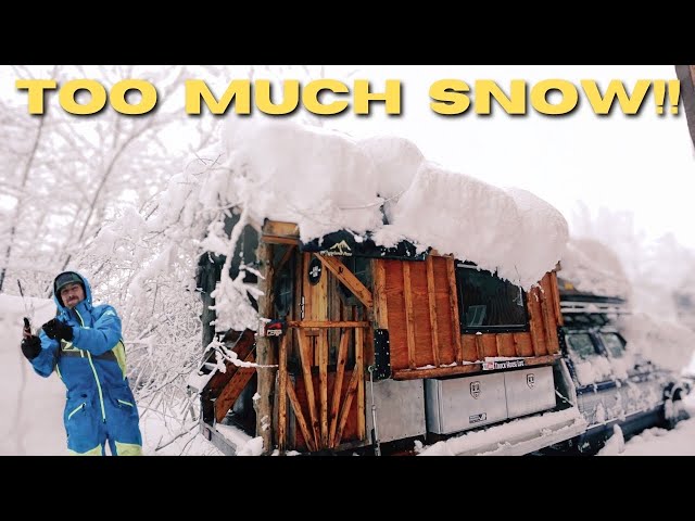 Surviving an Epic Destructive Snowstorm at My Cabin | An Alaskan Nightmare Unfolds #blizzard #fail