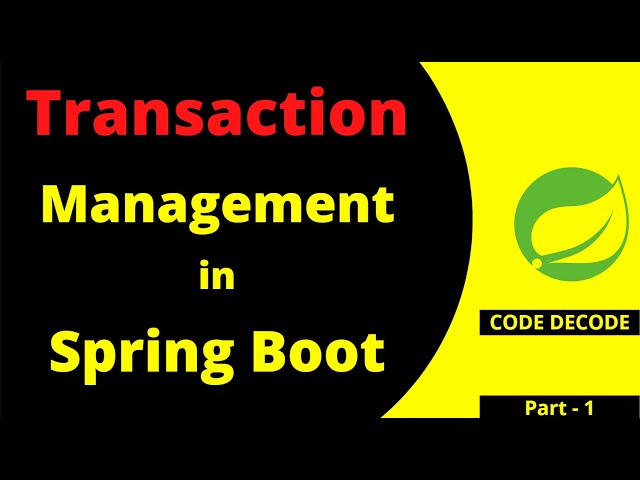Transaction Management in hibernate in spring boot Interview questions | with Example | Code Decode