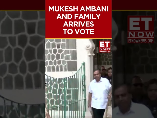 Mukesh Ambani And Family Arrives To Vote | Lok Sabha Elections Phase 5 | #shorts