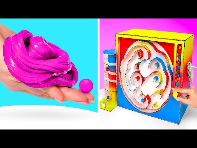 Bubble Gum Crafts! || DIY Gum And Gumballs Vending Machine