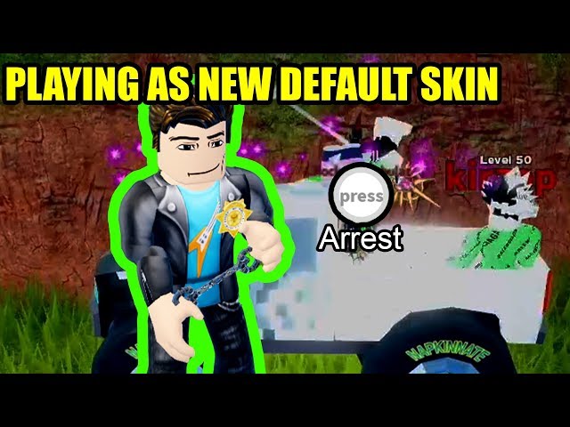 Playing as the NEW DEFAULT SKIN | Roblox Jailbreak