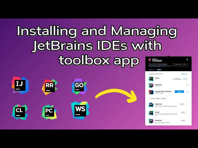 Installing and Managing JetBrains IDEs with toolbox app