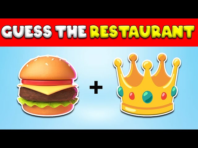 Can You Guess The Fast Food Restaurant by Emoji? Fast Food Emoji Quiz| OCEAN QUIZ