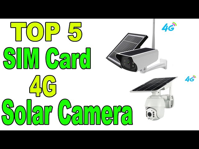 TOP 5 BEST SOLAR CCTV CAMERA IN 2024 | Solar Power 4G SIM Card Camera