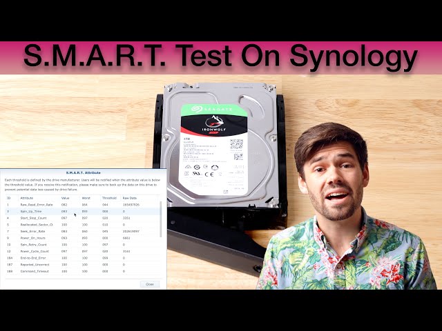 Setup S.M.A.R.T. Disk Tests on Synology NAS to Understand your Hard Drive Life // 4K TUTORIAL