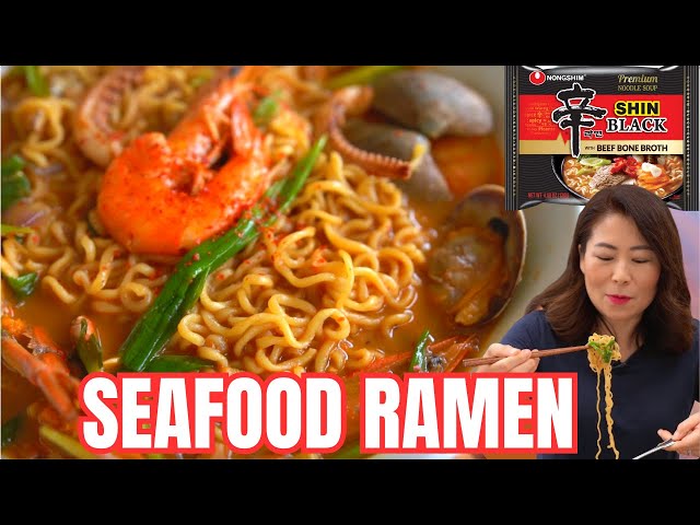 🌶Spicy Korean Seafood Ramen Recipe | Korean Ramyun Hack that will blow your mind! | 🇰🇷얼큰하고 시원한 해물라면
