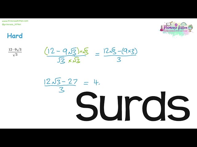 Surds | Revision for Maths A-Level or IB