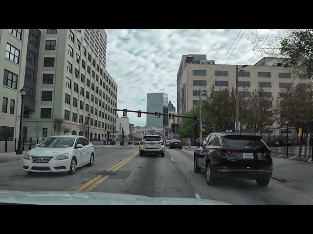 Interesting Cities Drive Through -  Scenic Downtown Atlanta Georgia