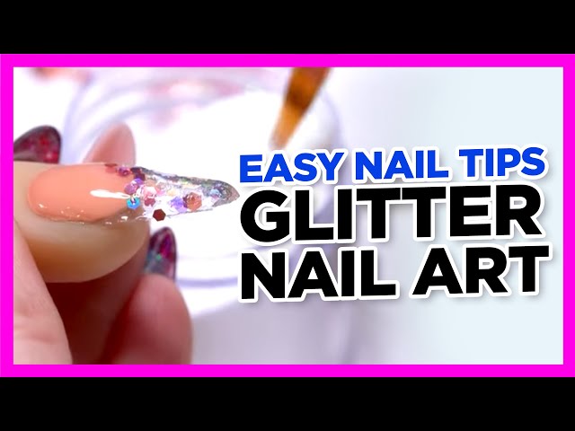 Sparkle Perfection: Easy Gel Glitter Nails Tips with Young Nails | ASMR Tutorial