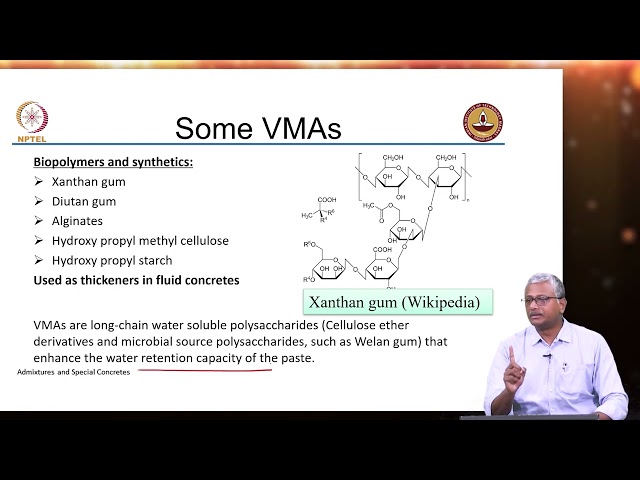 Chemical Admixtures: Viscosity Modifying Agents (VMA)