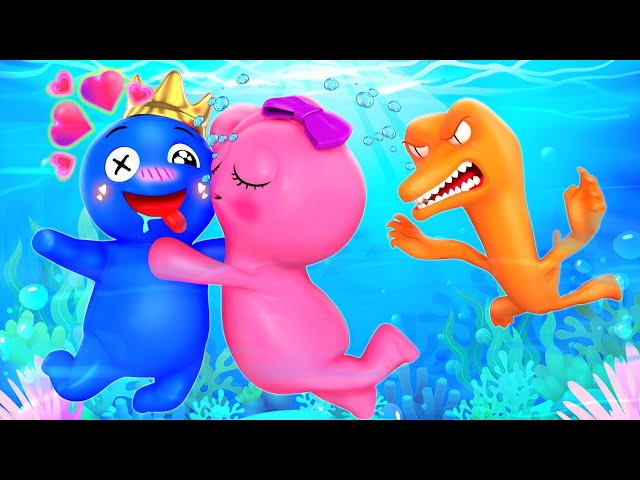 RAINBOW FRIENDS ORIGIN STORY, but Orange is JEALOUS of Blue n Pink Love?! | Cartoon Animation