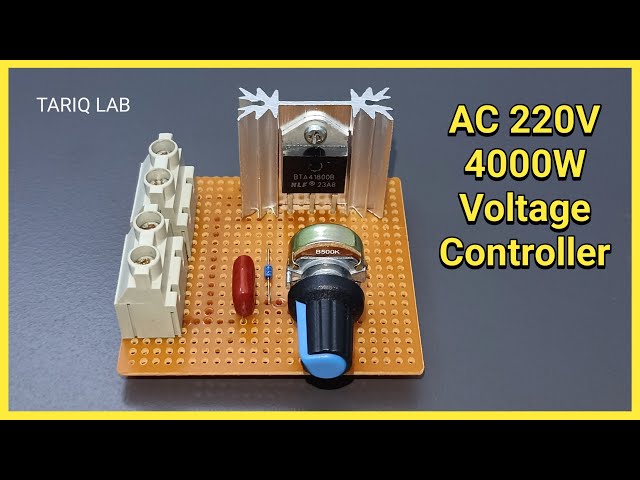 How to Make AC Voltage Controller 220V 4000W