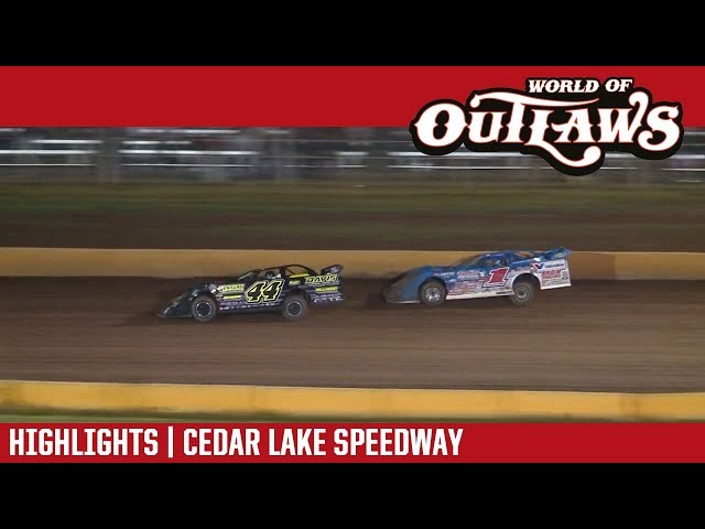 World of Outlaws Craftsman Late Models Cedar Lake Speedway August 4, 2017 | HIGHLIGHTS