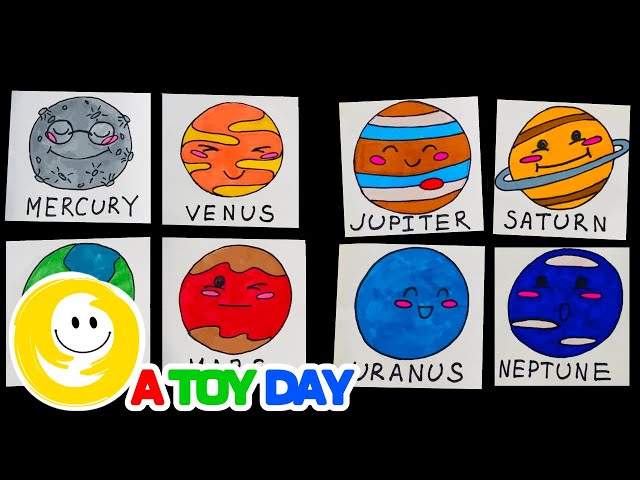 Planet Endless Card 🌎🛰️🛸🗒️🪐 | How to draw solar system planets | Simple Solar System Drawing