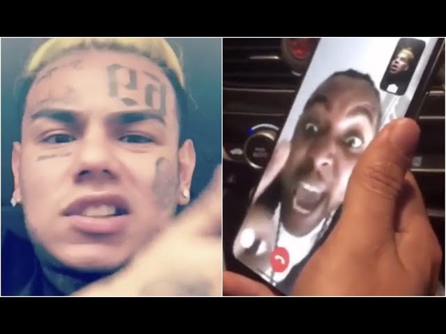 Tadoe Screaming At 6ix9ine For Flirting With Cuban Doll On FaceTime