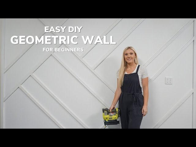 Easy DIY Geometric Accent Wall