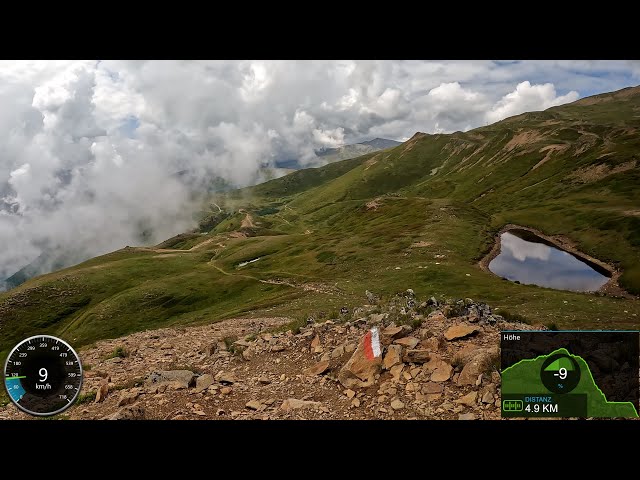 scenic 70 minute Vinschgau Alps Italy MTB Indoor Cycling Workout 4K Garmin Video