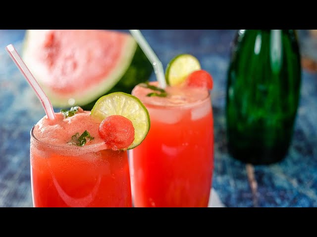 How to Make Watermelon Juice with Mint