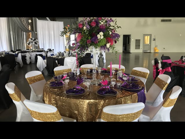 Mardi Gras Inspired Glam Tablescape| How to Decorate for a Masquerade Ball or Birthday Party