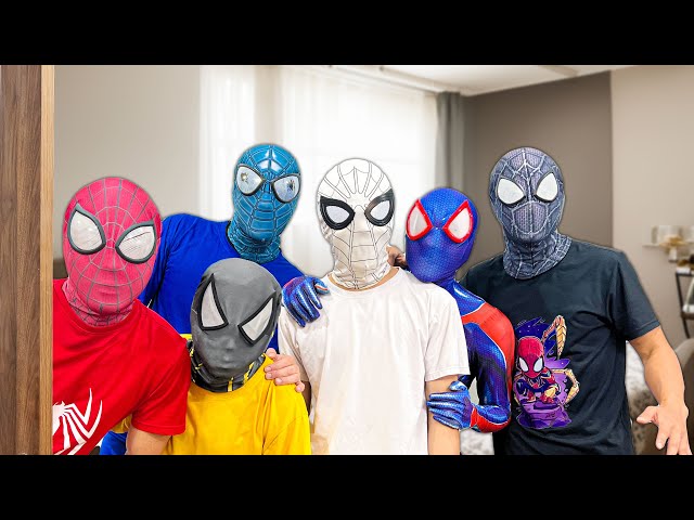 Bros 6 Spider-Man In The House || Hey , Become SuperHero and Go To Trainning Nerf Gun (Live Action)