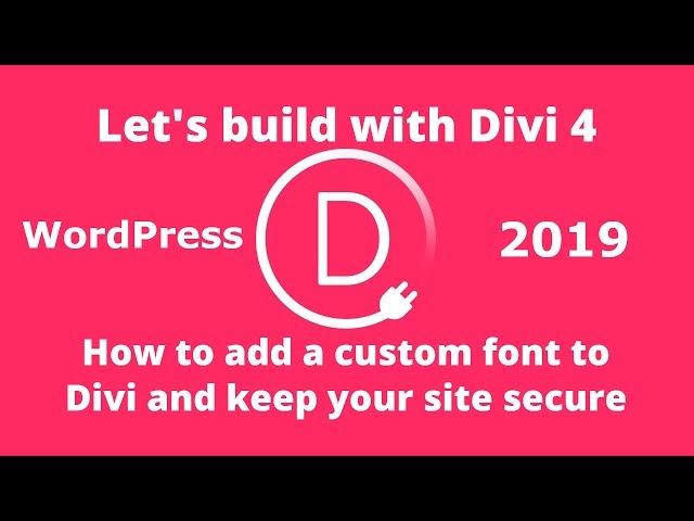 How to add a custom font to Divi