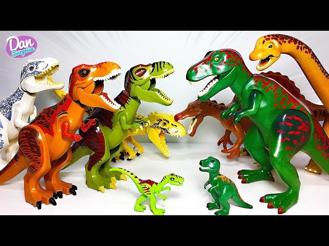 LEGO JURASSIC WORLD DINOSAURS VS PLAYMOBIL DINOS! Dinosaur & Animal Collection !