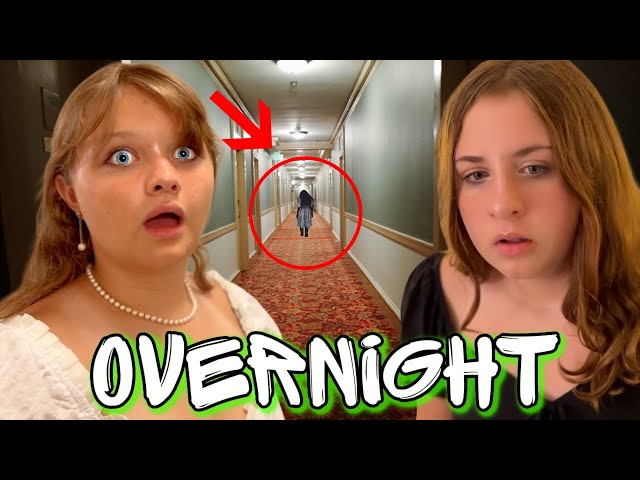 OVERNIGHT in HAUNTED HOTEL! THE MOST TERRIFYING NIGHT at the SKIRVIN HOTEL w/ Aubrey and Mellisa