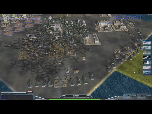USA Air Force - Command & Conquer Generals Zero Hour - 1 vs 7 HARD Gameplay