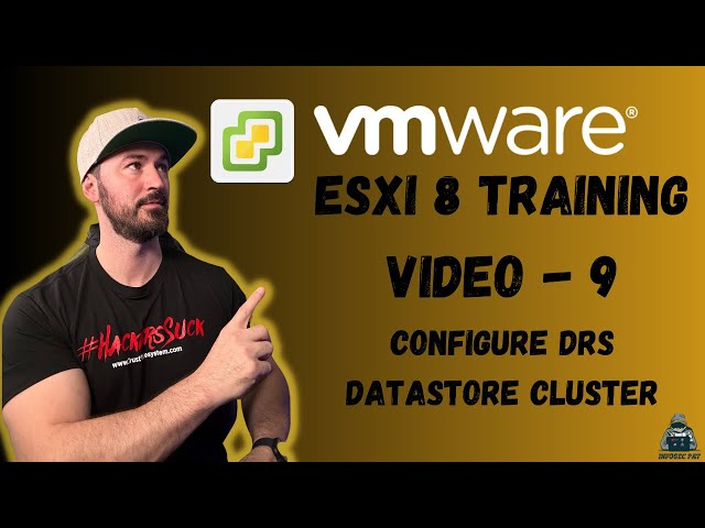 How to Enable vSphere Storage DRS Datastore Cluster Step by Step - VCP8-DCV 2024 | Video 9