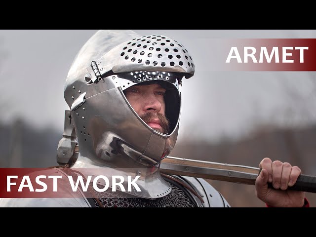 How to make medieval helmet armet. DIY Forging armor