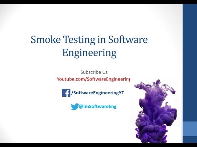 Smoke Testing in Software testing - Software Engineering | Urdu-Hindi