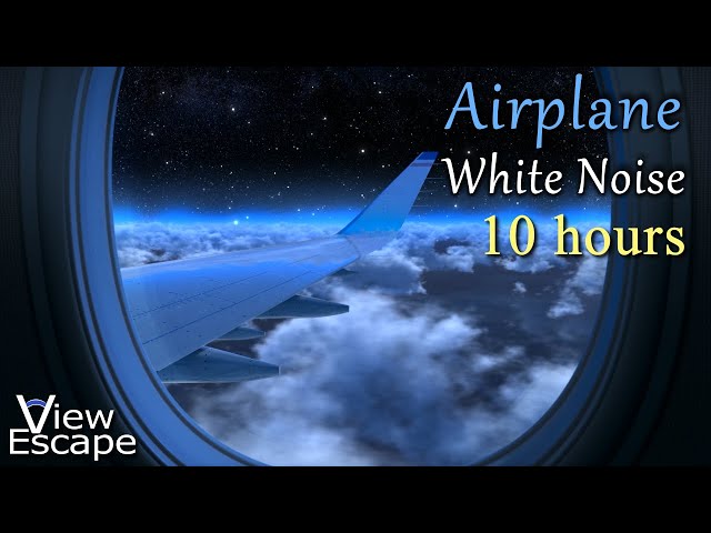 Airplane White Noise | Airplane Sleep Sounds and Ambience | Relaxing Sounds of Flight | 10 HOURS