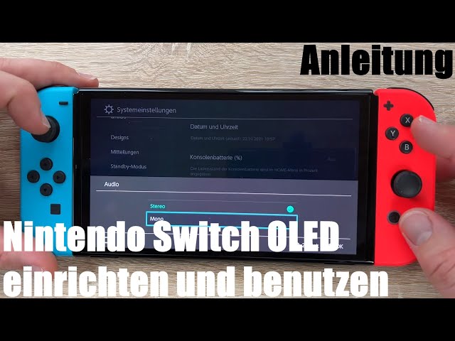 Nintendo Switch OLED einrichten und benutzen Anleitung