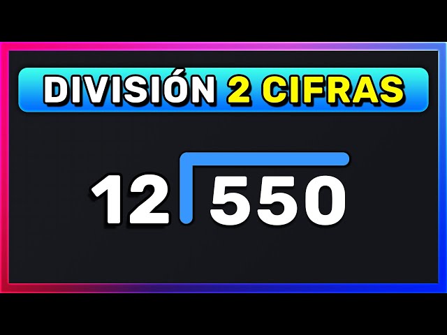 División de DOS CIFRAS - Como DIVIDIR con 2 CIFRAS (MUY fácil)