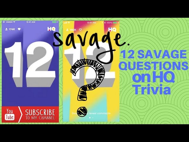 12 savage questions from HQ Trivia