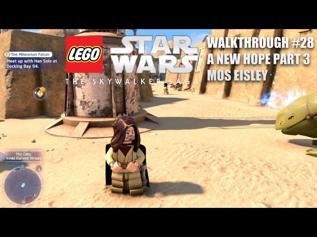 LEGO Star Wars The Skywalker Saga Walkthrough #28 | A New Hope Part 3 | Exploring Mos Eisley