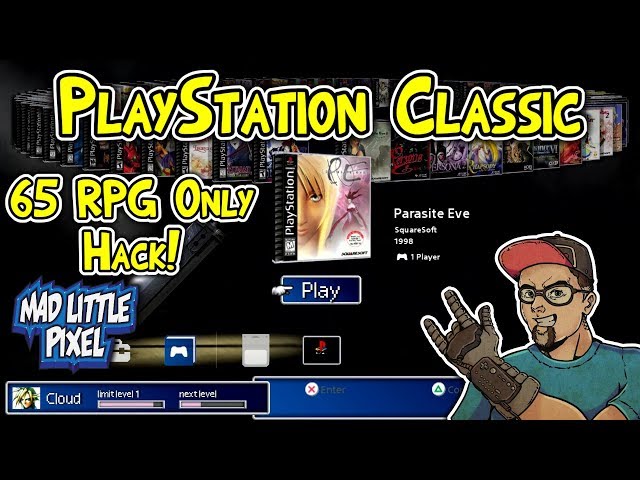 PlayStation Classic 65 RPG Only Game Hack Mod! BleemSync Hack Overview!
