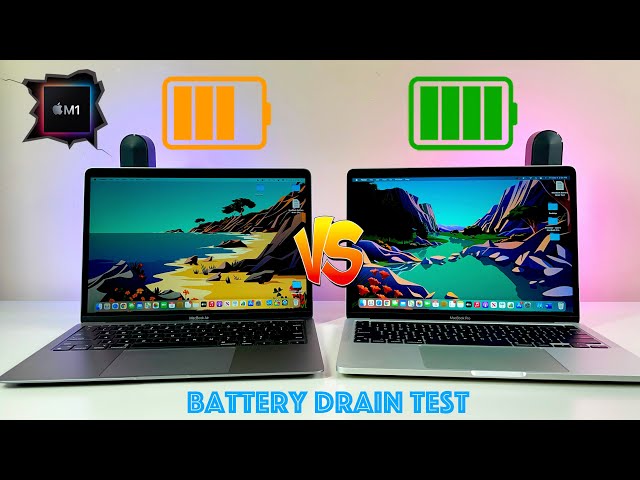 BATTERY DRAIN TEST | 2020 M1 MacBook Air vs. 2020 M1 13-Inch MacBook Pro