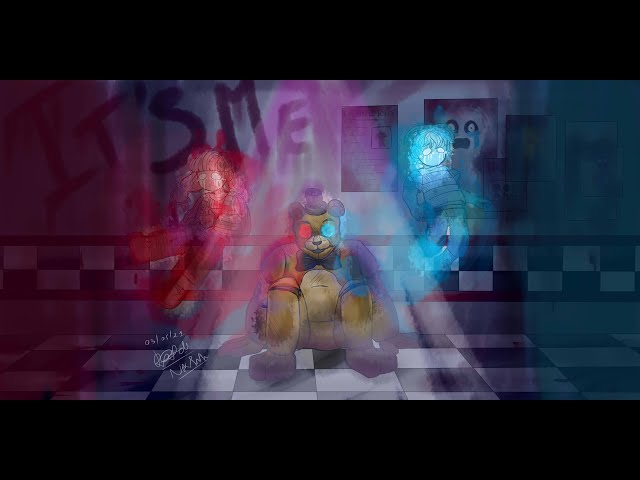 Fnaf Speedpaint - Golden Freddy, Cassidy and Evan Afton (Golden duo theory) [#35]