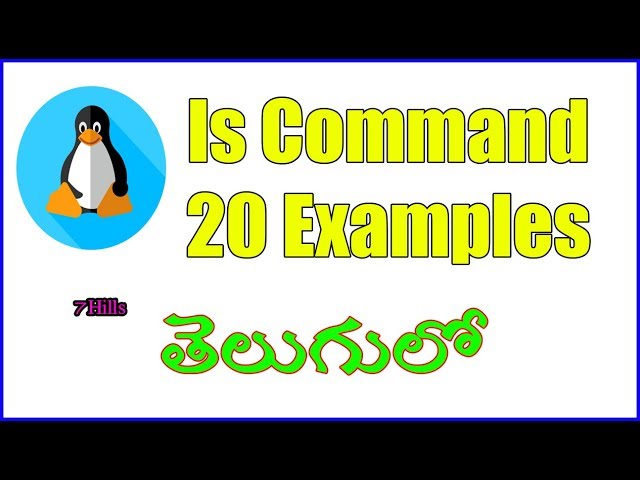 ls Command Explined In Telugu | Linux | Unix | centos