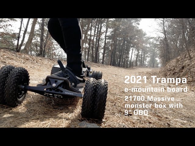 #103 Trampa e-mountain board 2021 riding - 21700 Massive monster box with 9" OBD