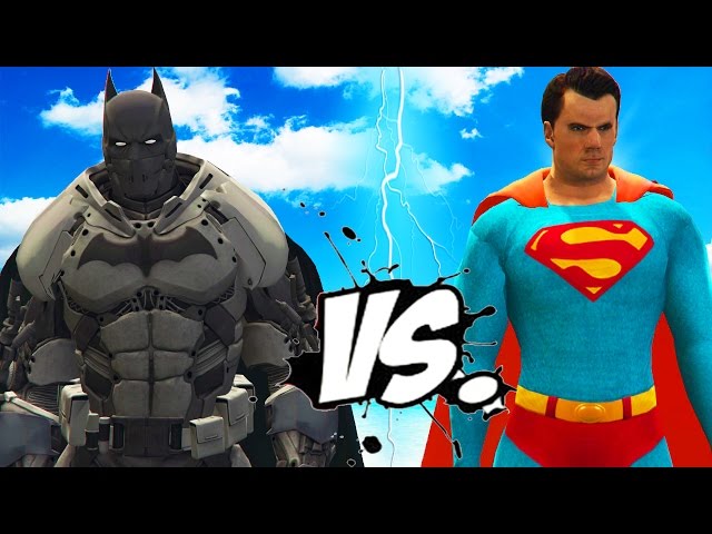 SUPERMAN VS BATMAN (XE Batsuit) - EPIC SUPERHEROES BATTLE