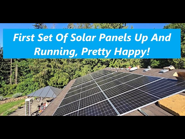 Powering Up Our First Diy Solar Panels: Description From Roof to Charge Control
