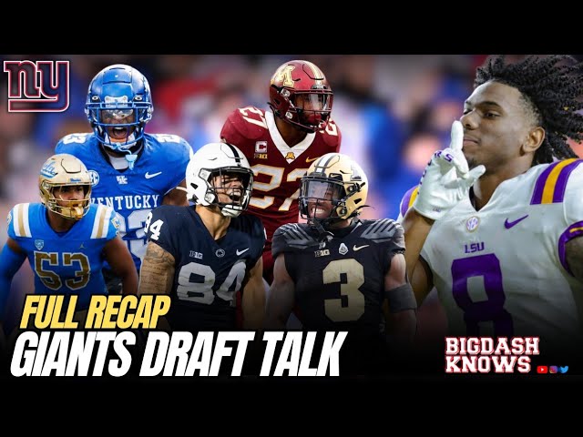 Full Draft Recap | New York Giants 2024 Draft Class | Thoughts and Initial Grades |
