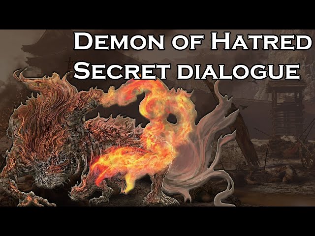 Sekiro - Demon of Hatred secret dialogue