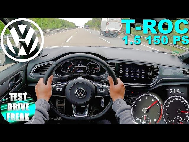 2021 VW T-ROC 1.5 TSI R-Line 150 PS TOP SPEED AUTOBAHN DRIVE POV