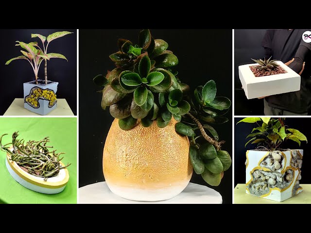 5 Fun & Functional DIY Planters, Flower Pots or Succulent Pots