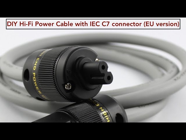 How to make an IEC C7 hifi power cable
