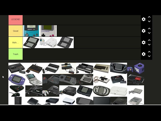 Tier List game consoles